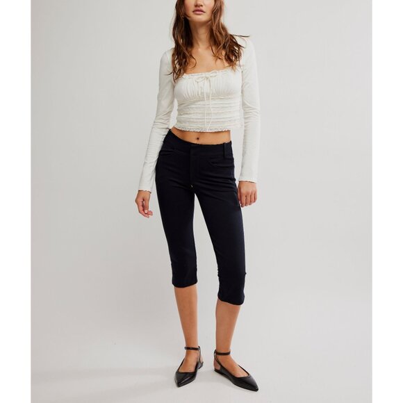 🎉LAST CHANCE🎉 FREE PEOPLE Scarlet Smocked Long Sleeve / Clean Ivory - Picture 8 of 9